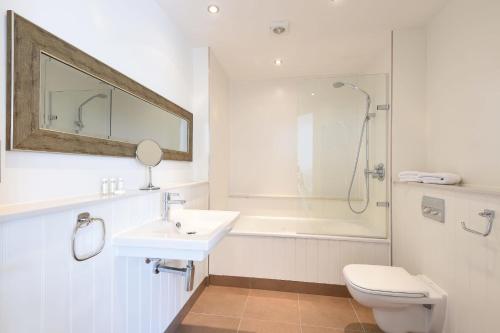 Koupelna v ubytování The Boats