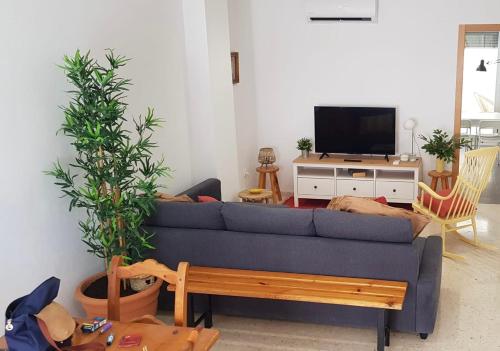 A television and/or entertainment centre at Apartamento C2 1Dormitorio