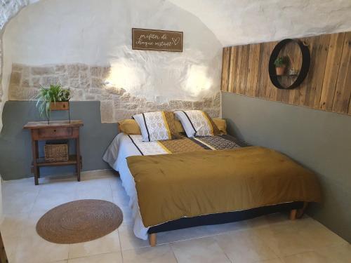 Ένα ή περισσότερα κρεβάτια σε δωμάτιο στο La Storya