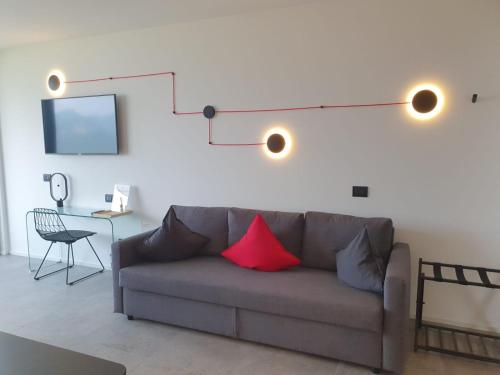 Area soggiorno di Visioni Lake View Boutique Rooms & Breakfast - Adults Friendly