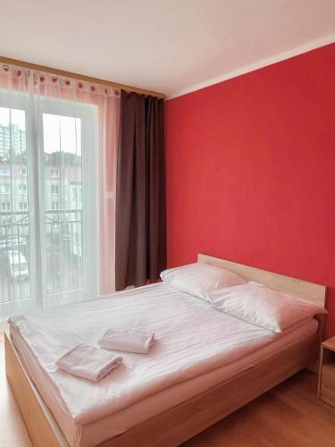 Postel nebo postele na pokoji v ubytování Hostel DV Morski - z prywatnymi łazienkami