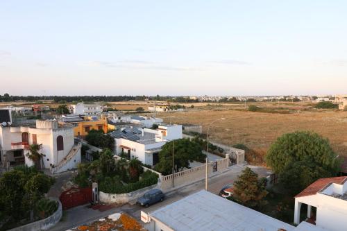 an aerial view of a small town with buildings at serendipity la terrazza house in Lecce