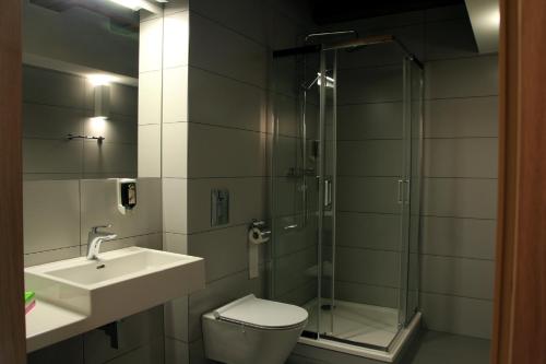 Noclegi Złota Podkowa tesisinde bir banyo