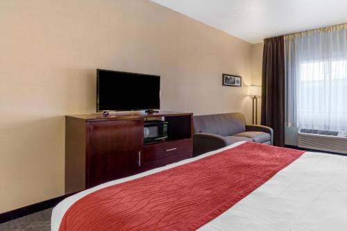 Μια τηλεόραση ή/και κέντρο ψυχαγωγίας στο Comfort Inn Kent - Seattle