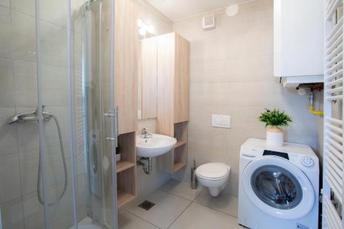 Koupelna v ubytování Apartments Agenija Bled