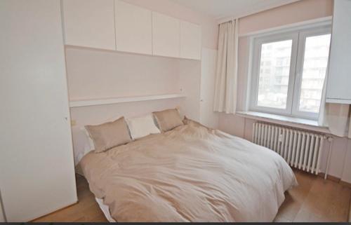 Postel nebo postele na pokoji v ubytování bel appartement à 100m de la plage