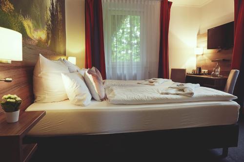 Hotel Mein Bergblickにあるベッド