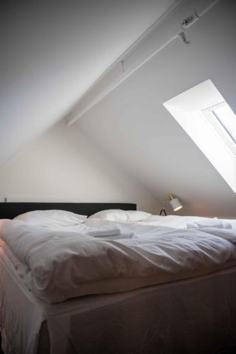 Katil atau katil-katil dalam bilik di Luxury apartment in Bergen's Gastronomic district