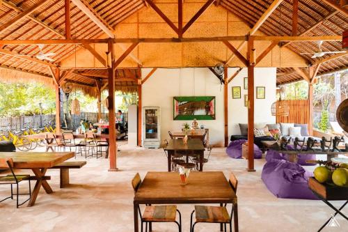 Εστιατόριο ή άλλο μέρος για φαγητό στο La Cocoteraie Ecolodge - Luxury Glamping Tents