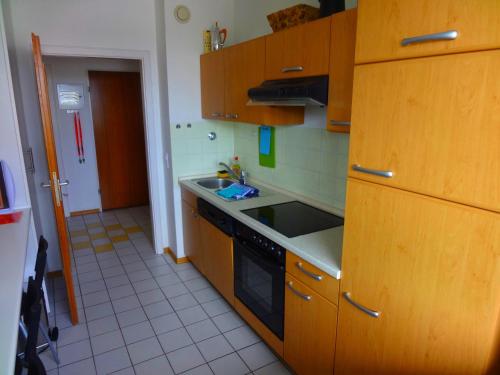 Dapur atau dapur kecil di Apartment Köln Deutz