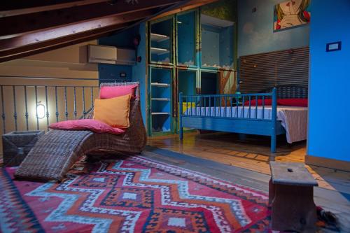 Ένα ή περισσότερα κρεβάτια σε δωμάτιο στο Casa Dolce Casa Alzaia Grande