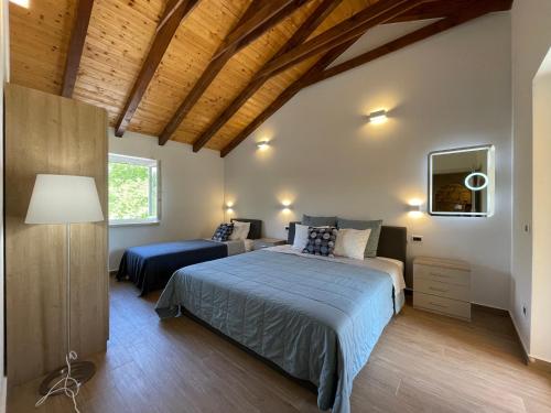 Posteľ alebo postele v izbe v ubytovaní VILLA BERTO