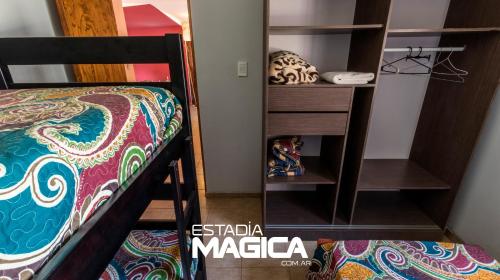 Cama o camas de una habitación en Quinta Montecaseros