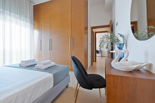 Ліжко або ліжка в номері Villa Anastasia - Luxury Living