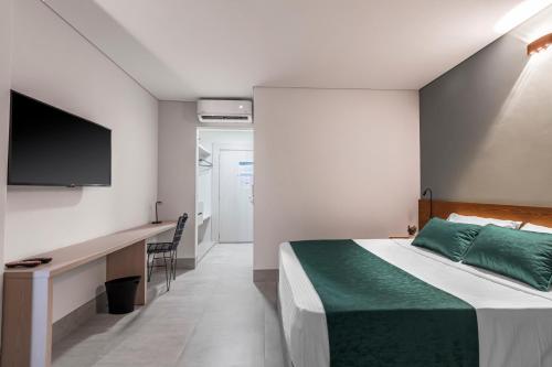 Katil atau katil-katil dalam bilik di HOTEL RILUX Barrancabermeja