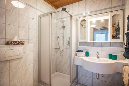 Ένα μπάνιο στο Appartement Schneeberger