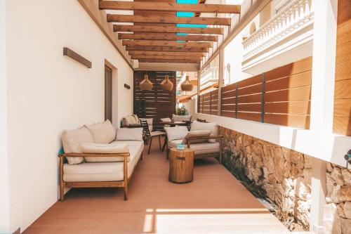 Χώρος καθιστικού στο Casa Olympo