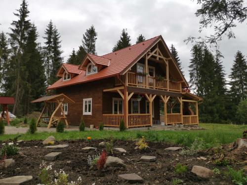 Zahrada ubytování Cabana Katica vendégház