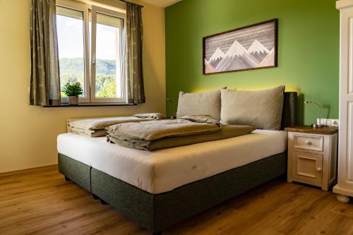 Posteľ alebo postele v izbe v ubytovaní die Hauswirtschaft