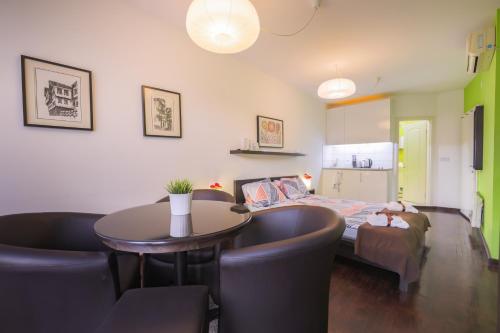 Posezení v ubytování Dimar Apartments