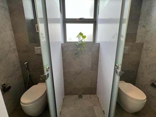 Koupelna v ubytování VIBE Hostels