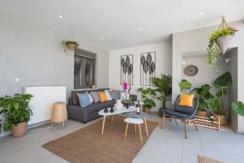 Fotografie z fotogalerie ubytování Sea view villa with private pool close to the beach v destinaci Karteros