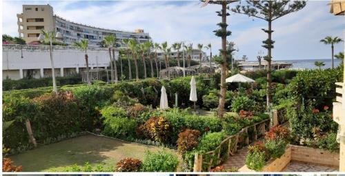 A garden outside 2bed rooms 95m, Garden&sea view, first floor, Family only دور اول بمدخل مستقل