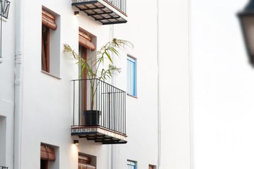 Balkoni atau teres di Boho Apartments