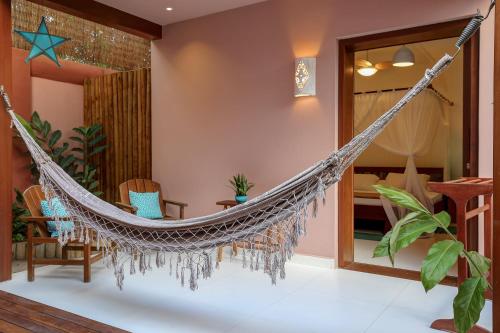Cama o camas de una habitación en Pousada Quarto Crescente