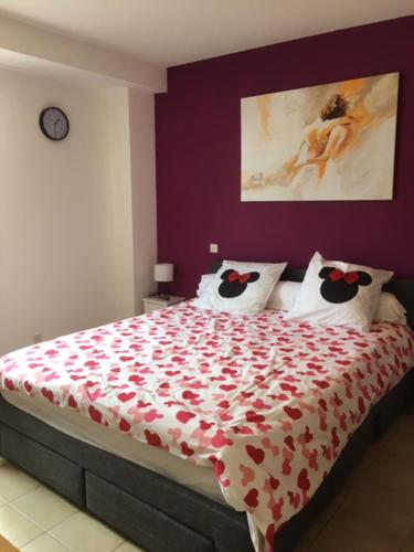 Postel nebo postele na pokoji v ubytování le havre de paix