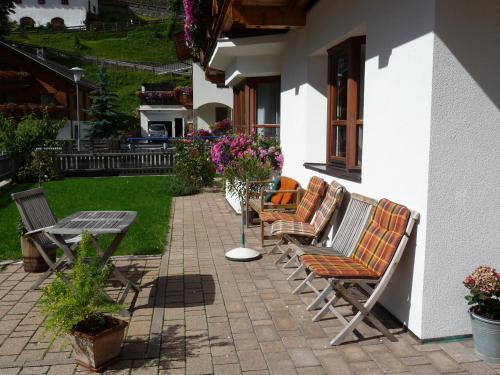 Jardín al aire libre en Ferienwohnung Webhofer