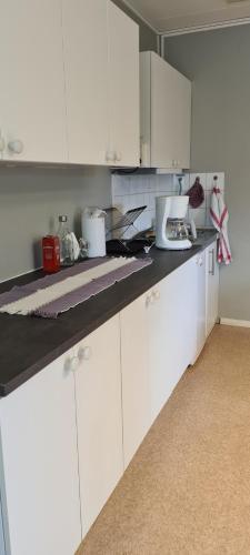 Una cocina o zona de cocina en KG SleepOver & Ställplats