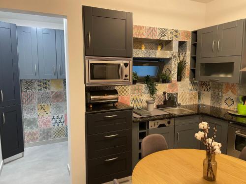 Kuchyň nebo kuchyňský kout v ubytování Ponte vecchio apartment