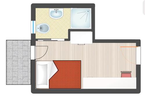 Půdorys ubytování Hotel Toledo