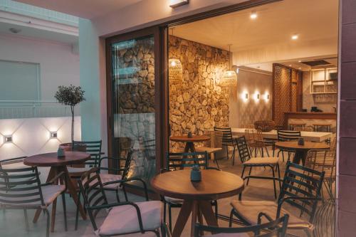 Χώρος καθιστικού στο Casa Olympo