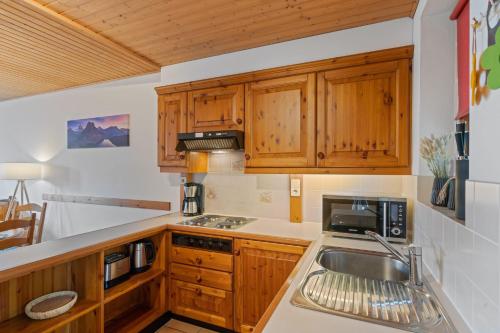 Kuchyň nebo kuchyňský kout v ubytování Apartment 2205 Kanzelhöhe