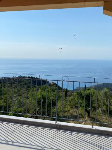 a view from the roof of a building at Aetos House Exanthia Village in Exanthia