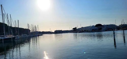 un cuerpo de agua con barcos en un puerto en Marina Sunset, en Le Grau-du-Roi