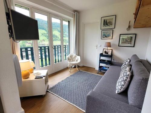 Appartement skis aux pieds, rénové, 2 ch., Les Gets