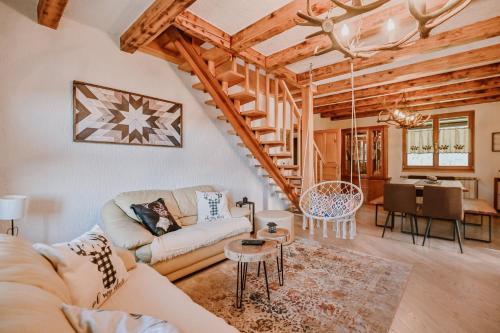 Posezení v ubytování Casa Boho