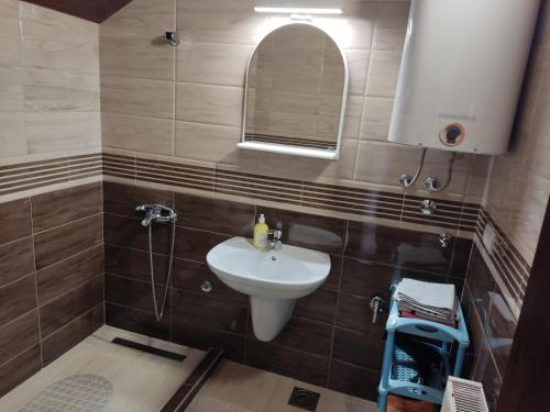 Koupelna v ubytování Apartmani Aleksijević
