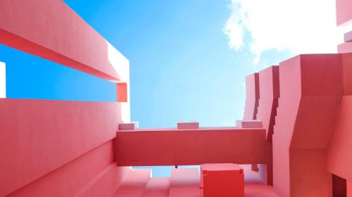 a view of a building with the sky in the background at Apartment in Muralla Roja - 0406 in Calpe