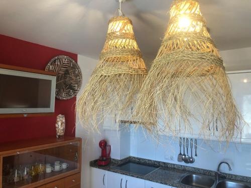 Η κουζίνα ή μικρή κουζίνα στο Apartamentos Playa Torrenostra