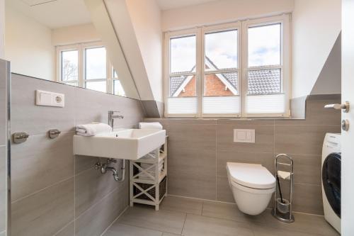 Koupelna v ubytování Haus am Leuchtturm Wohnung 5