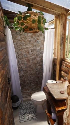 Ένα μπάνιο στο Alma de Campo Laguna Suesca - Glampings & Cabañas Suesca