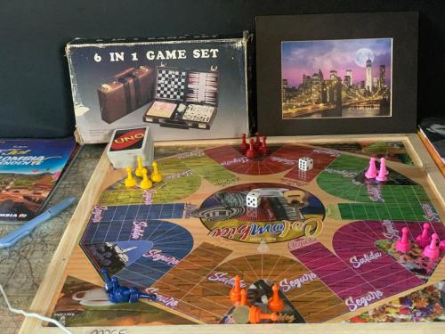 a close up of a game set on a table at Apartamento amoblado nuevo in Pereira