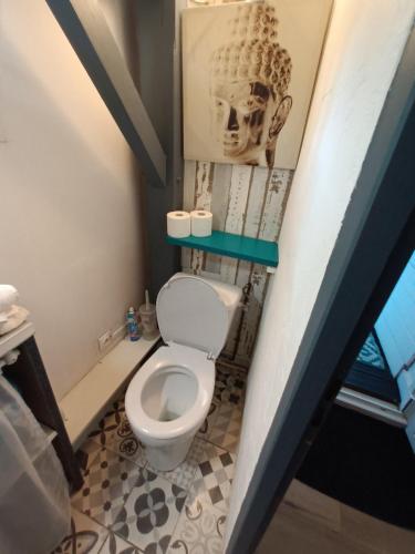 Ένα μπάνιο στο Maisonnette mitoyenne andernos