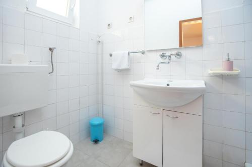 Koupelna v ubytování Apartments Skeva
