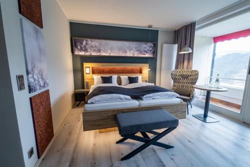 Ένα ή περισσότερα κρεβάτια σε δωμάτιο στο Hotel Hegenbarths