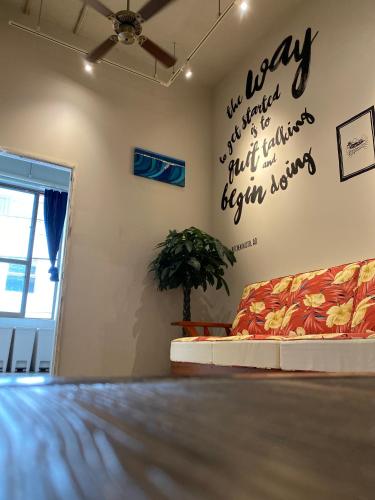 Кровать или кровати в номере The Kitchen Hostel Ao